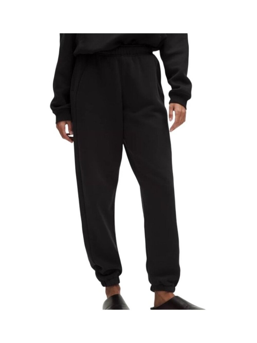 Lululemon Scuba Mid-Rise Oversized Jogger Pants Womens Medium Sweatpants Black